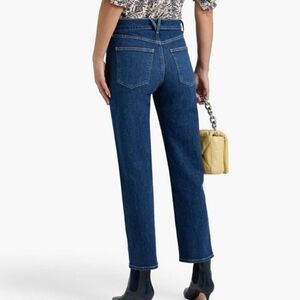 Veronica Beard Jeans Womens 27 Joey Straight Leg High Rise Blue Denim‎ Pants